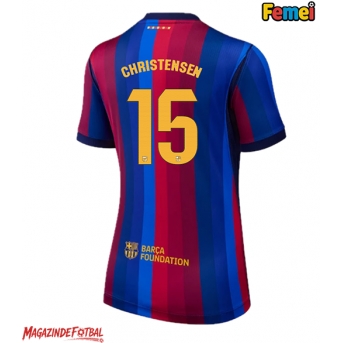Barcelona Andreas Christensen #15 Tricou Fotbal Replică 2026-27 Femei Acasa